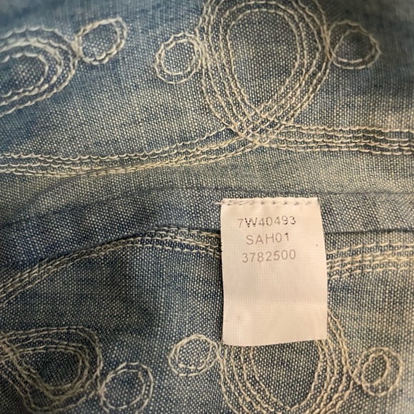 Lucky Brand Chambray Embroidered Tunic - Picture 7 of 7